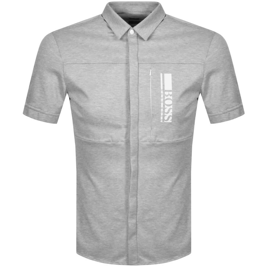 Alternative Image for ProductBOSS Baia S Short Sleeved Shirt Grey1